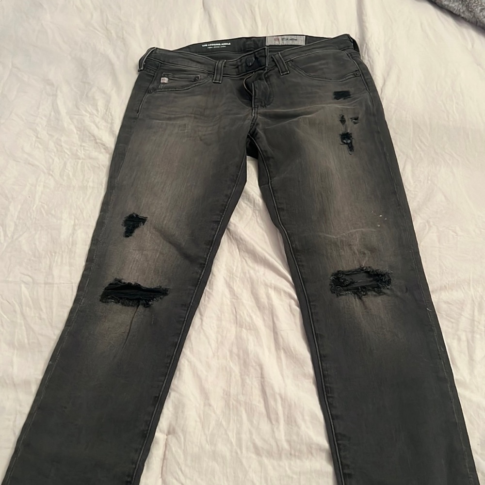 AG black diem “legging ankle” jeans